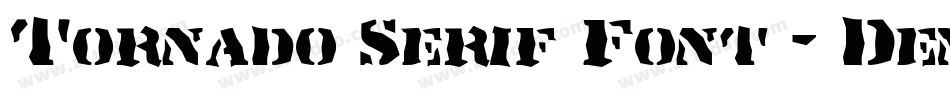 Tornado Serif Font - Demo字体转换